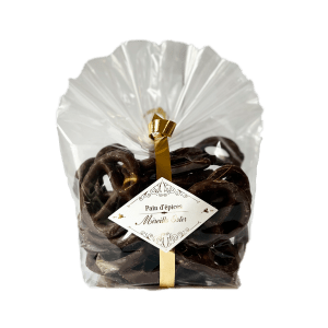 Bretzels salés enrobés de chocolat noir